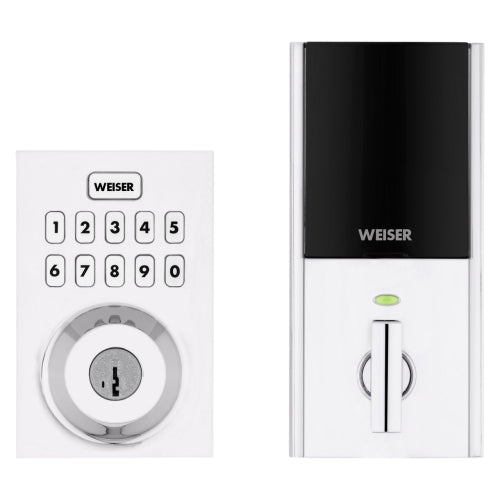 Weiser HomeConnect 620 Traditional Deadbolt with Z-Wave Technology - Featuring SmartKey (Polished Chrome)