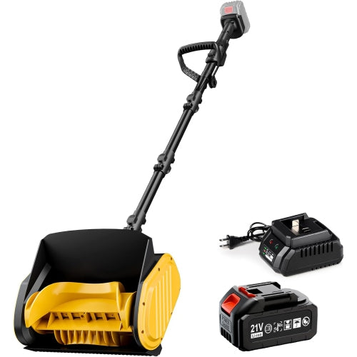 Cordless Snow Shovel, 12''Brushless Electric Snow Blower, 21V 4.0Ah Battery Powered Snow Blower with 46FT Throwing Distance