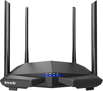 Tenda AC1200 WiFi Router, Dual Band Wireless Router 4 x 100 Mbps Ethernet Ports, Supports APP, Guest WiFi, Access Point Mode, IPv6, Parental Control(AC6)
