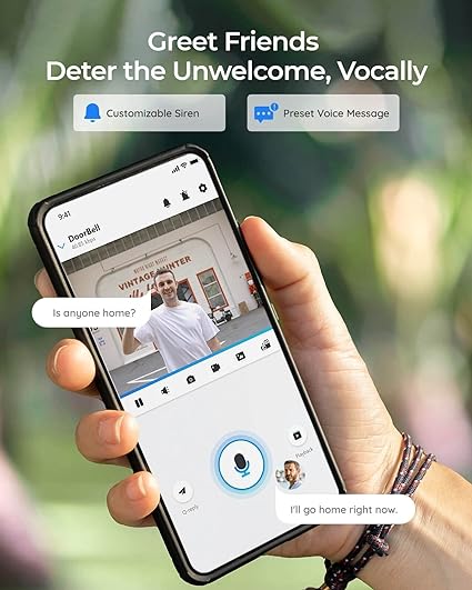 OPEN BOX - REOLINK Video Doorbell Camera WiFi, 2K Wired Doorbell Camera for Home Security, 2.4/5GHz WiFi, 180° Diagonal, Smart Detection, microSD Card/Cloud Storage, Indoor/Outdoor Surveillance (Chime Included)