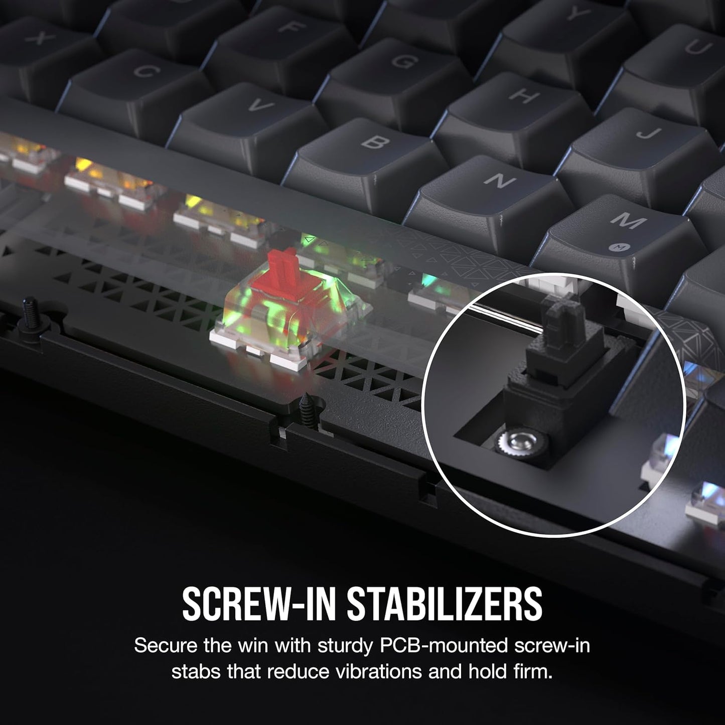 OPEN BOX - CORSAIR K65 PLUS WIRELESS 75% RGB Hot-Swappable Mechanical Gaming Keyboard
