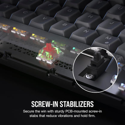 OPEN BOX - CORSAIR K65 PLUS WIRELESS 75% RGB Hot-Swappable Mechanical Gaming Keyboard