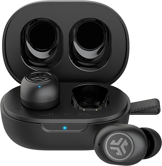JLab JBuds Mini True Wireless Bluetooth Earbuds + Charging Case - Charcoal Black