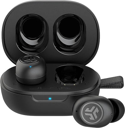 JLab JBuds Mini True Wireless Bluetooth Earbuds + Charging Case - Charcoal Black