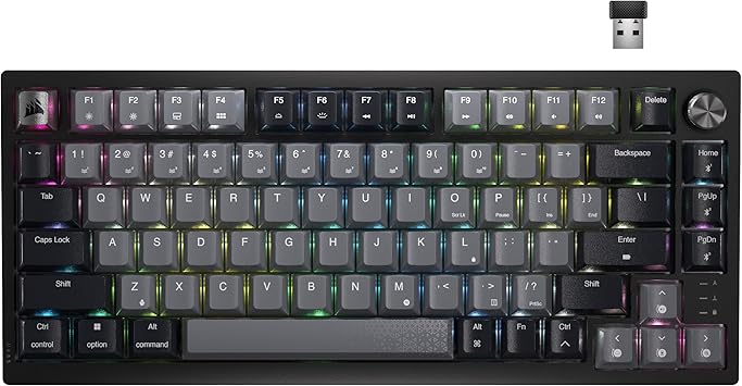 OPEN BOX - CORSAIR K65 PLUS WIRELESS 75% RGB Hot-Swappable Mechanical Gaming Keyboard