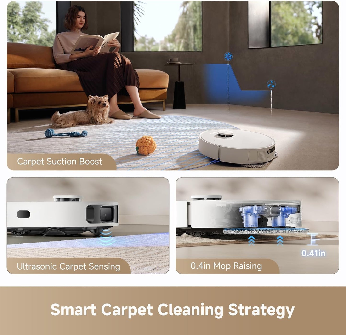 OPEN BOX - Dreame L40s Ultra CE Robot Vacuum & Mop – White