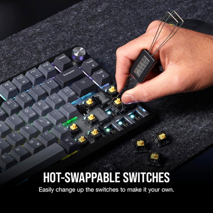 OPEN BOX - CORSAIR K65 PLUS WIRELESS 75% RGB Hot-Swappable Mechanical Gaming Keyboard