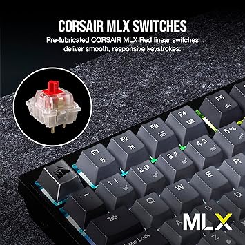 OPEN BOX - CORSAIR K65 PLUS WIRELESS 75% RGB Hot-Swappable Mechanical Gaming Keyboard