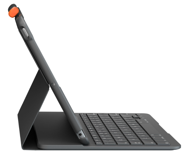 Open Box - Logitech Slim Folio Keyboard Case for iPad (9th/8th/7th Gen) - Black
