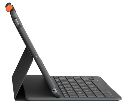 Open Box - Logitech Slim Folio Keyboard Case for iPad (9th/8th/7th Gen) - Black