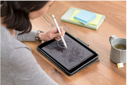 Open Box - Logitech Slim Folio Keyboard Case for iPad (9th/8th/7th Gen) - Black