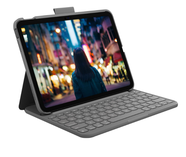 Open Box - Logitech Slim Folio Keyboard Case for iPad (10th gen & A16)