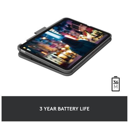 Open Box - Logitech Slim Folio Keyboard Case for iPad (10th gen & A16)