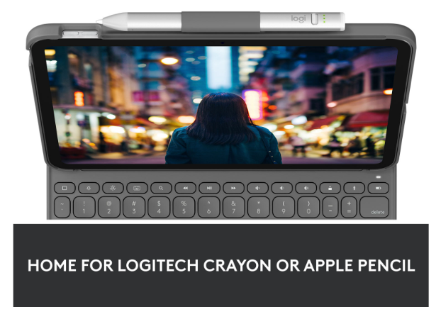 Open Box - Logitech Slim Folio Keyboard Case for iPad (10th gen & A16)