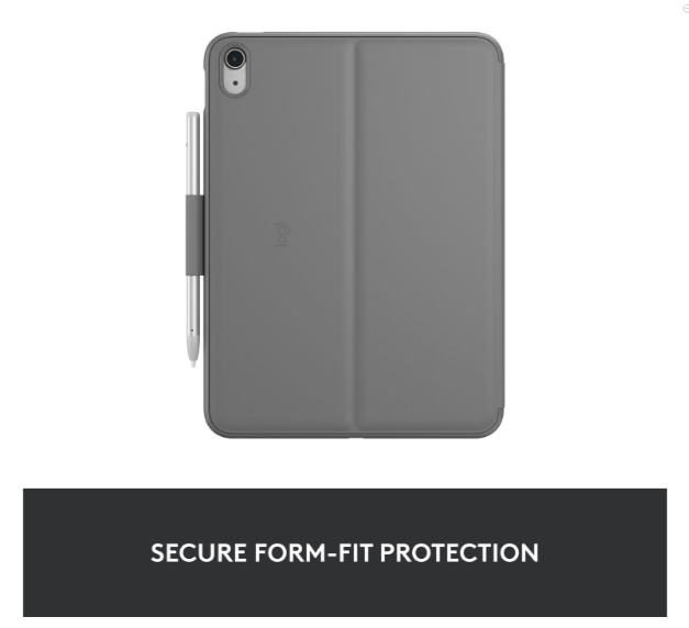 Open Box - Logitech Slim Folio Keyboard Case for iPad (10th gen & A16)