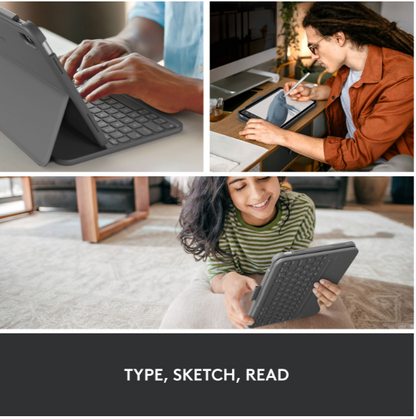 Open Box - Logitech Slim Folio Keyboard Case for iPad (10th gen & A16)