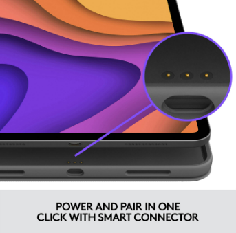 Open Box - Logitech Combo Touch iPad Air (4th, 5th gen - 2020, 2022)