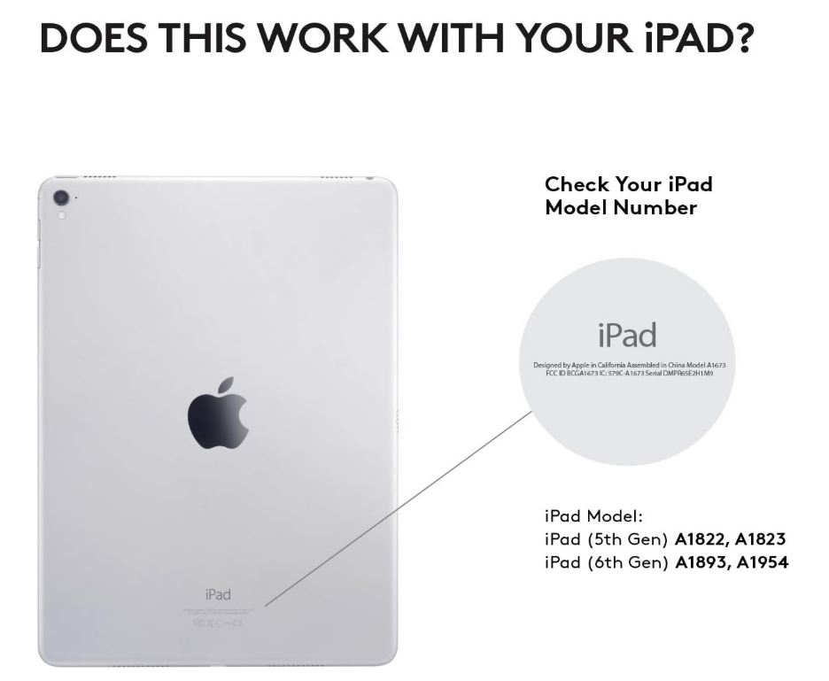 Open Box - Logitech Slim Folio for iPad 5th & 6th Generation - Black