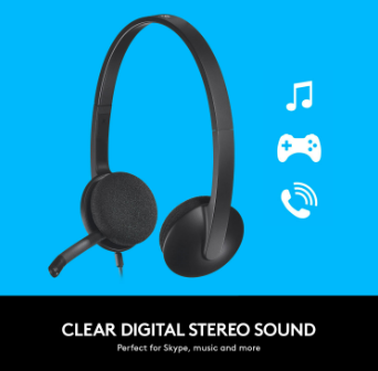 Open Box - Logitech H340 USB Headset (981-000507) - Black