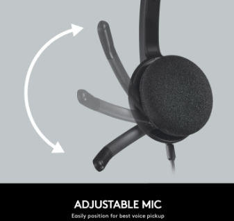 Open Box - Logitech H340 USB Headset (981-000507) - Black