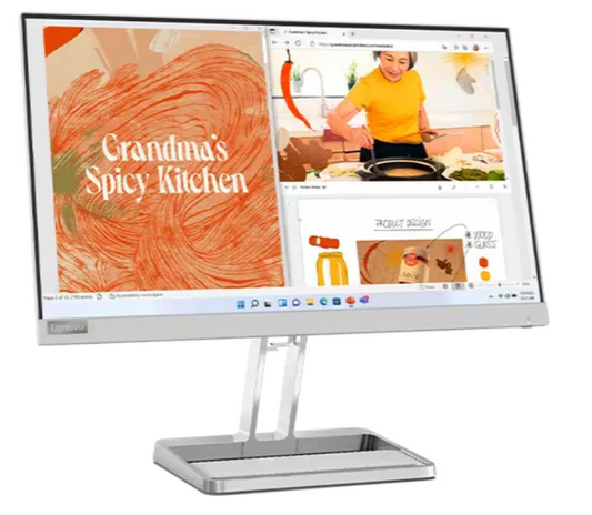 Lenovo L24i-40 PC Monitor, 23.8” IPS Panel, FHD Resolution, 100Hz Refresh Rate, AMD FreeSync, HDMI and VGA Ports