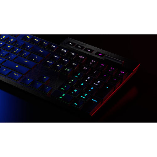 Corsair K100 AIR Wireless RGB Mechanical Gaming Keyboard - Ultra-Thin, Sub-1ms Slipstream Wireless, Low-Latency Bluetooth, Cherry MX Ultra Low Profile Keyswitches