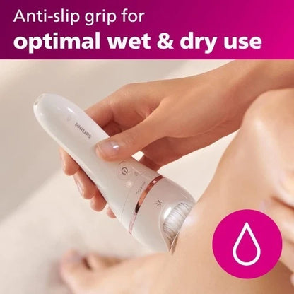 Philips Series 8000 Rechargeable Electric Epilator - White (BRE700/04)