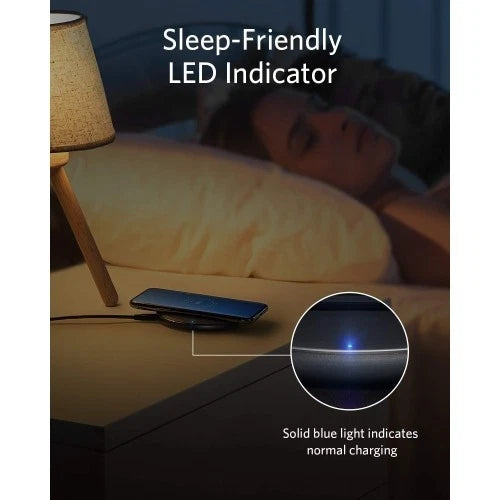Anker PowerWave Pad Wireless Charger - A2503 Qi-Certified 10W